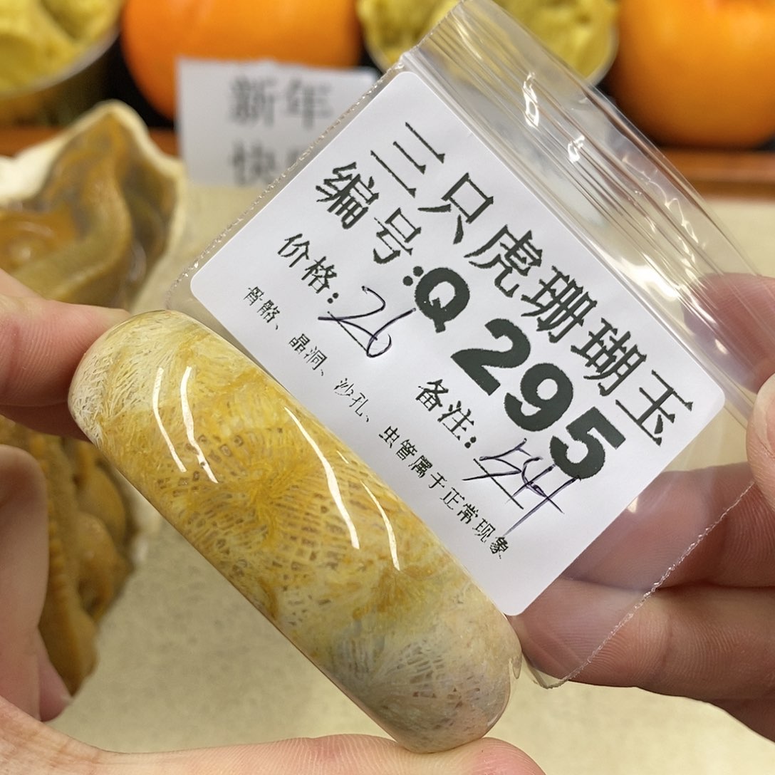 硅化珊瑚（珊瑚玉）1未镶嵌空*