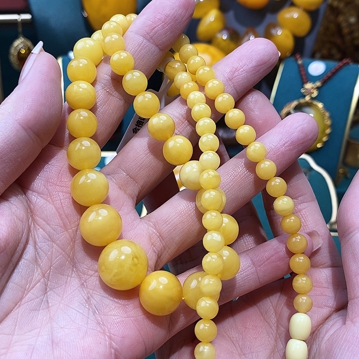 蜜蜡颈饰未镶嵌蜜蜡