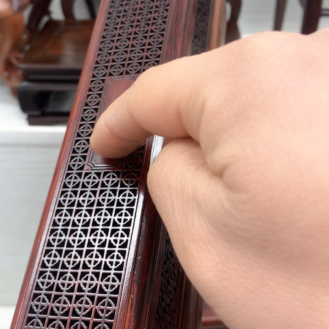 藤类大红酸枝长方香盒