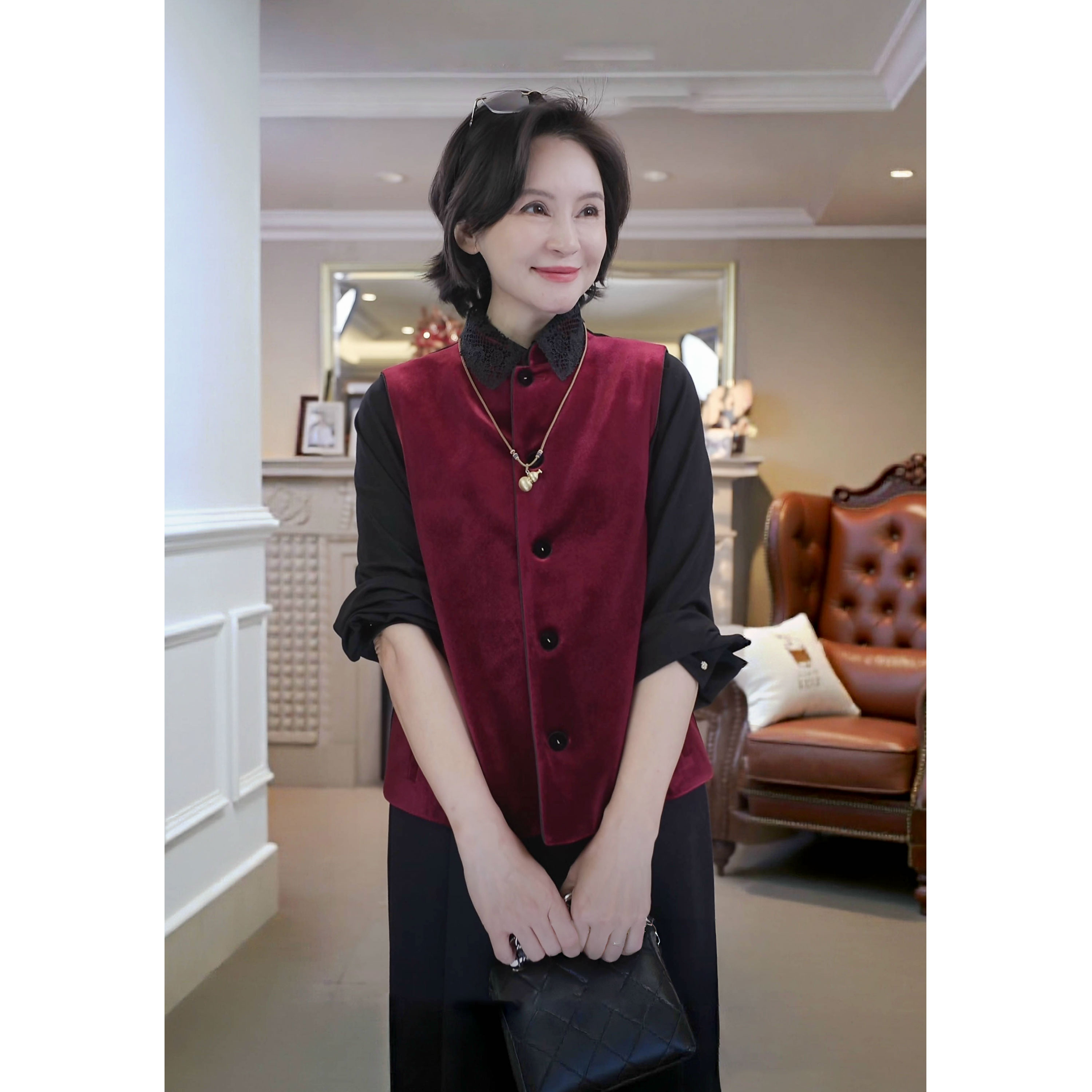 合金项链 我是摩羯 宝葫芦 厚金电镀18K金意大利拉丝项链