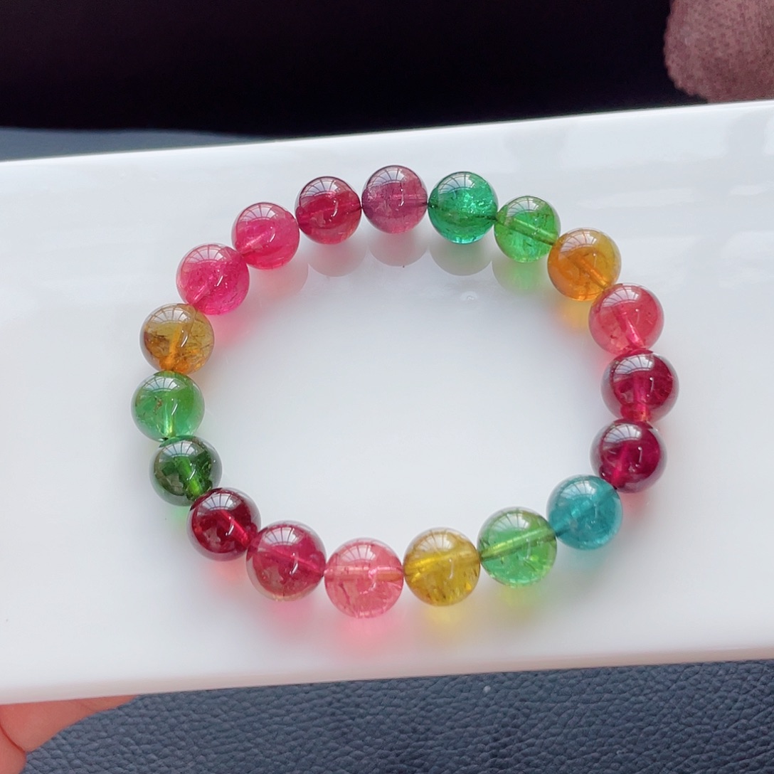 未镶嵌手链碧玺10.6mm左右