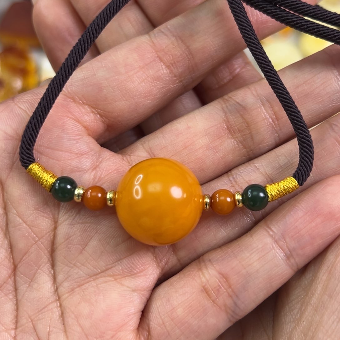 蜜蜡颈饰未镶嵌蜜蜡