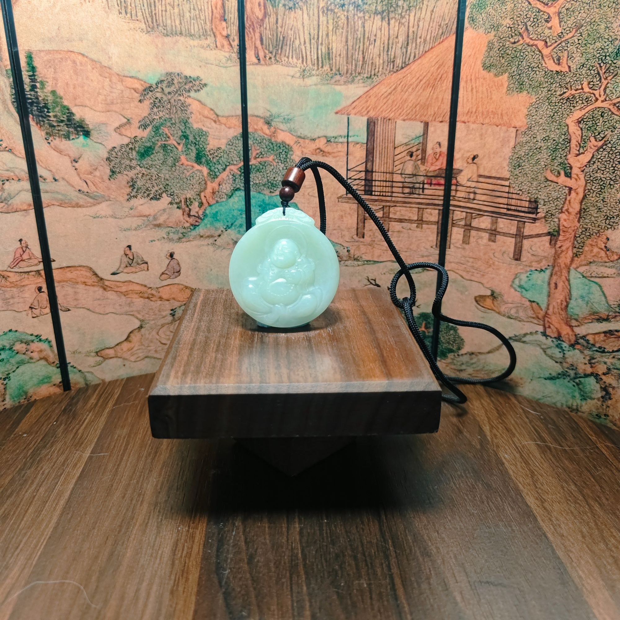 E和田玉佛公吊坠0401