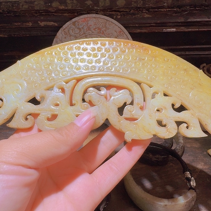 藏***閣和田玉未镶嵌挂件