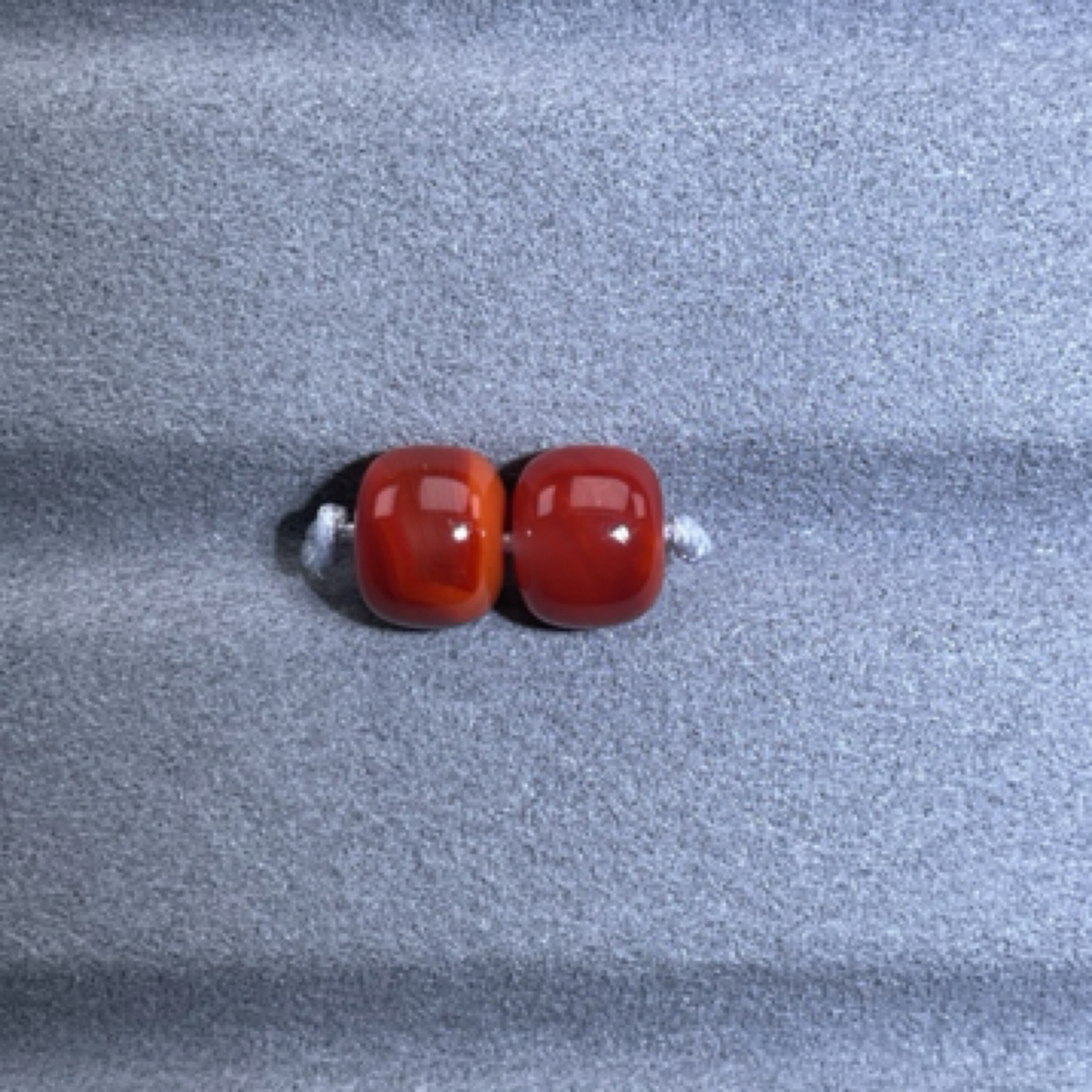 天然川料瓦西南红老型对珠8MM