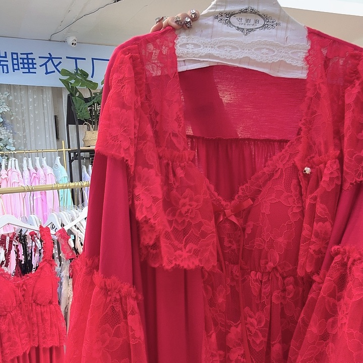 三醋酯纤维宫廷款两件套