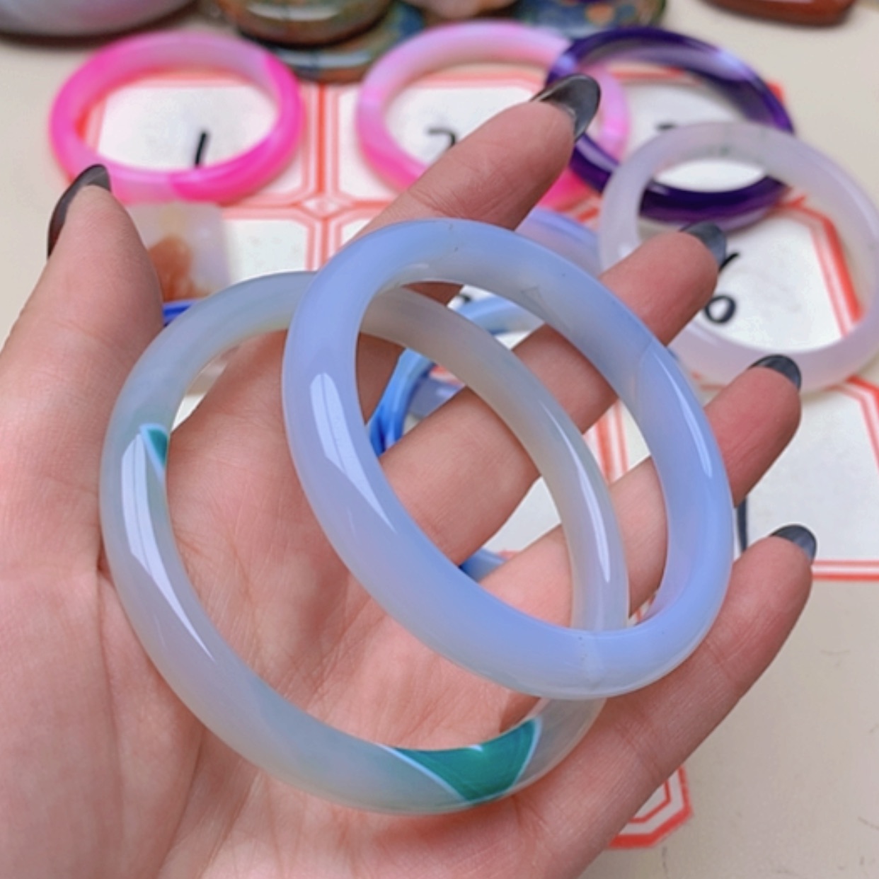 【闪购商品】未镶嵌玛瑙/玉髓珠宝半成品6***3