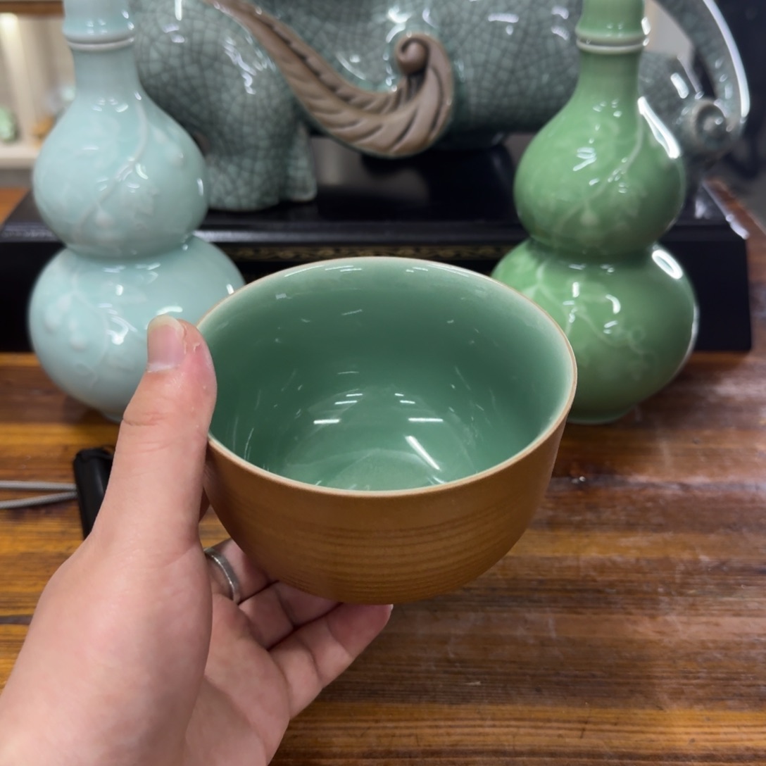 龙泉青瓷茶具微瑕7062