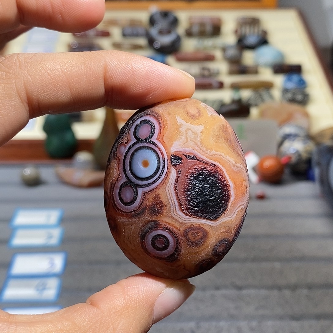 无***相玛瑙/玉髓合金颈饰