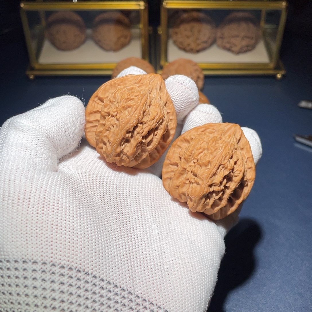 梦***）把件文玩核桃41火焰马蹄