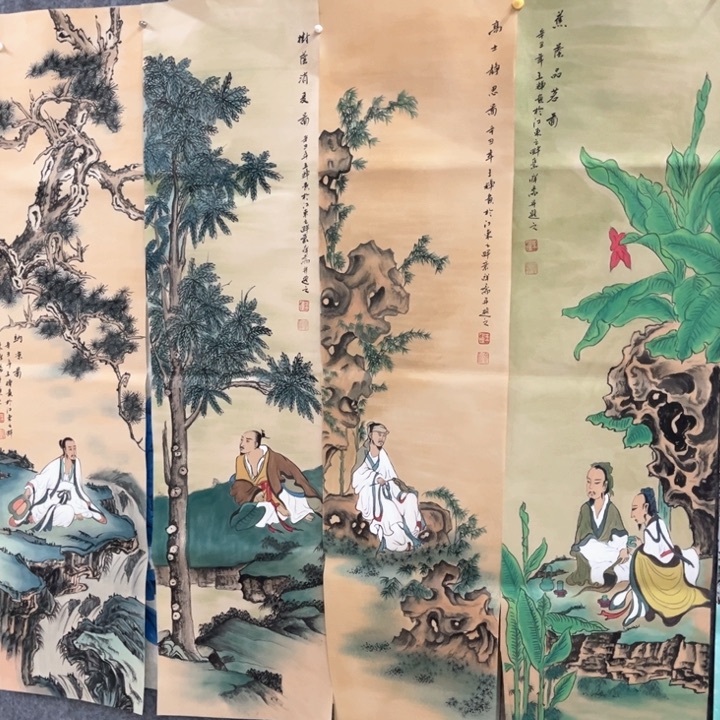 国画作品原文春风拂晓