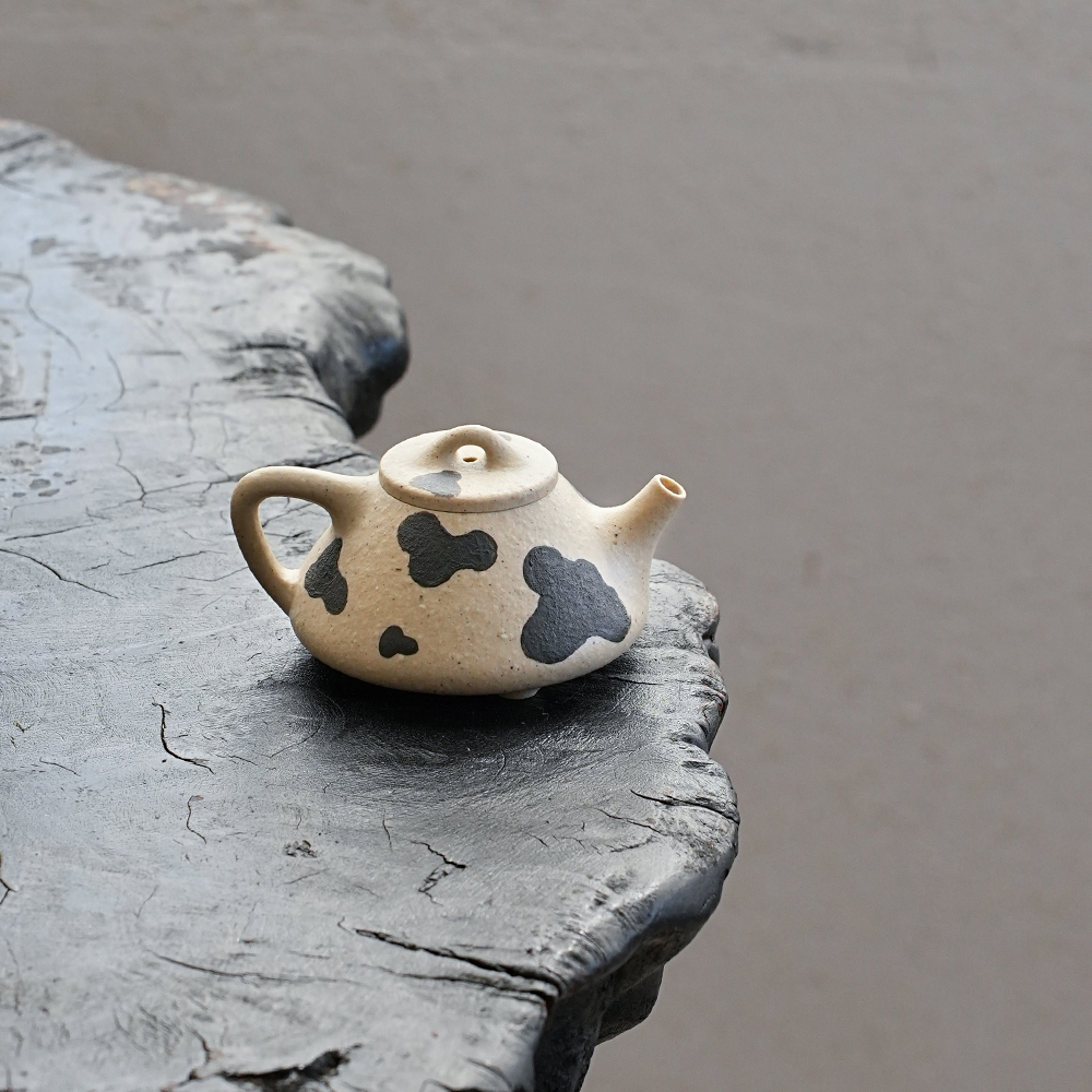 松泉茶器 | 《牛仔瓢》 白段泥 75cc   创意  可爱  手工茶壶