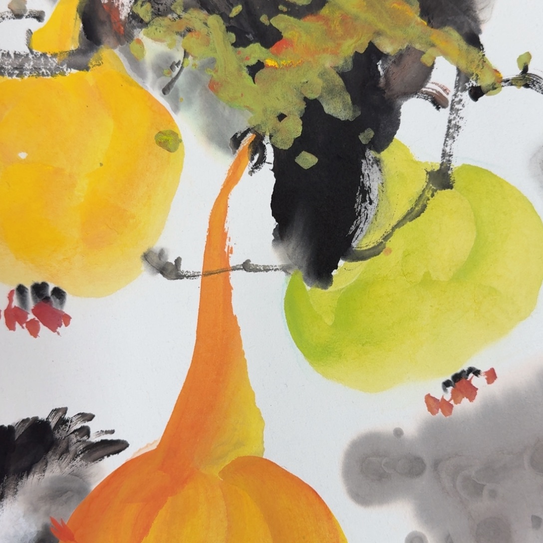 国画纯手绘山水花鸟作品