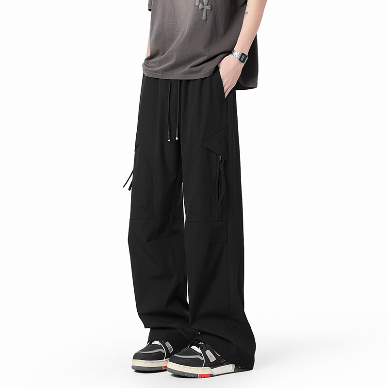 长裤2025春夏季现货冲锋伞兵裤宽松直筒休闲裤大码A4292533P58控