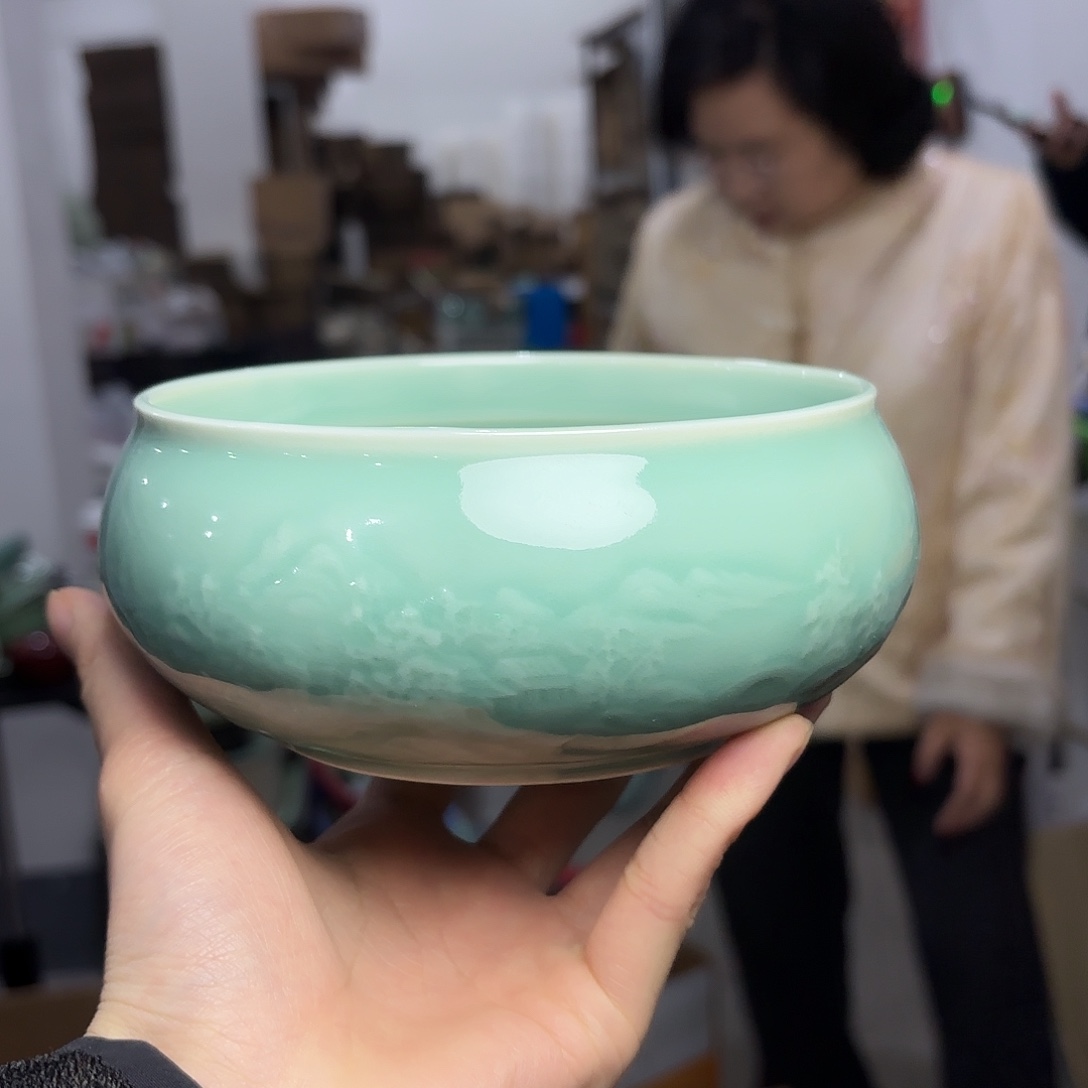 龙泉云间青瓷小米茶器