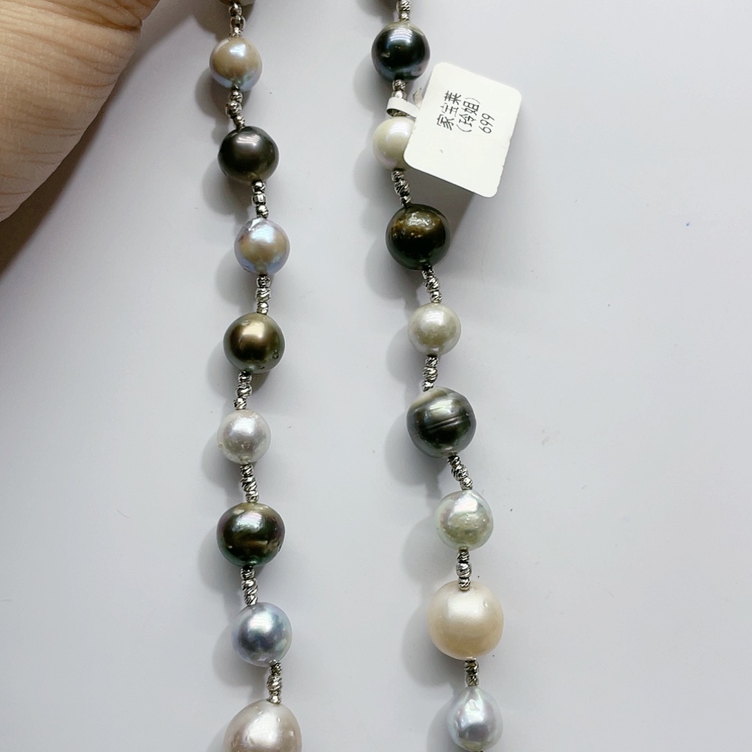 海水珍珠颈饰银S925镶嵌