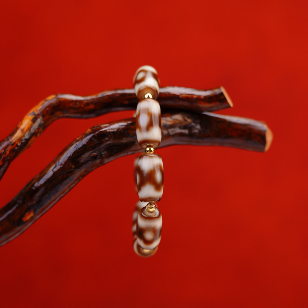  精品玛瑙 天珠 三眼天珠 手串CAZB00057