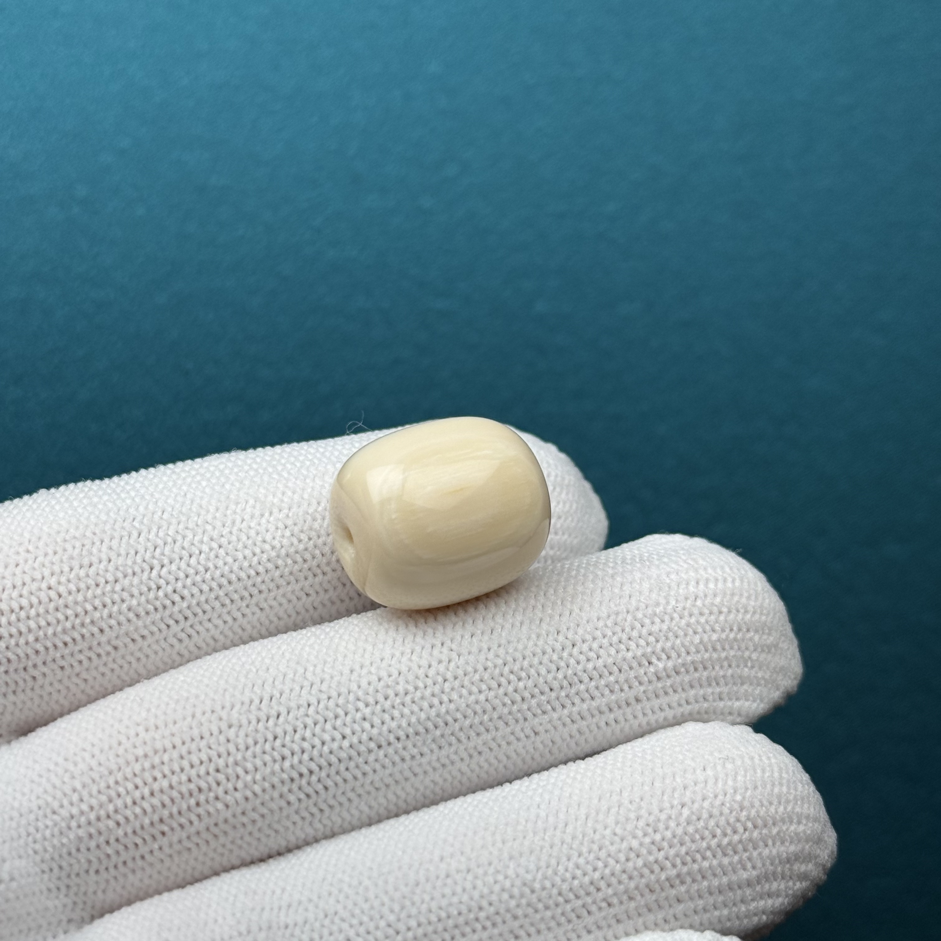 D49-99天然猛犸牙 桶珠15x17mm支持复检假一罚十