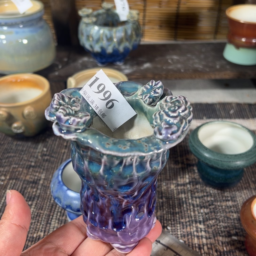 红陶景德镇手工花盆