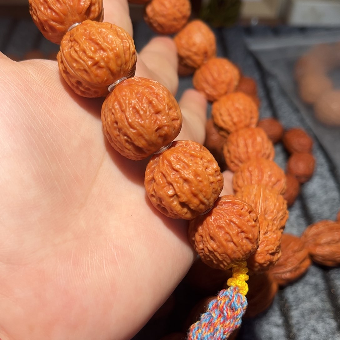 文玩核桃手串粗筋大蚂蚁纹23