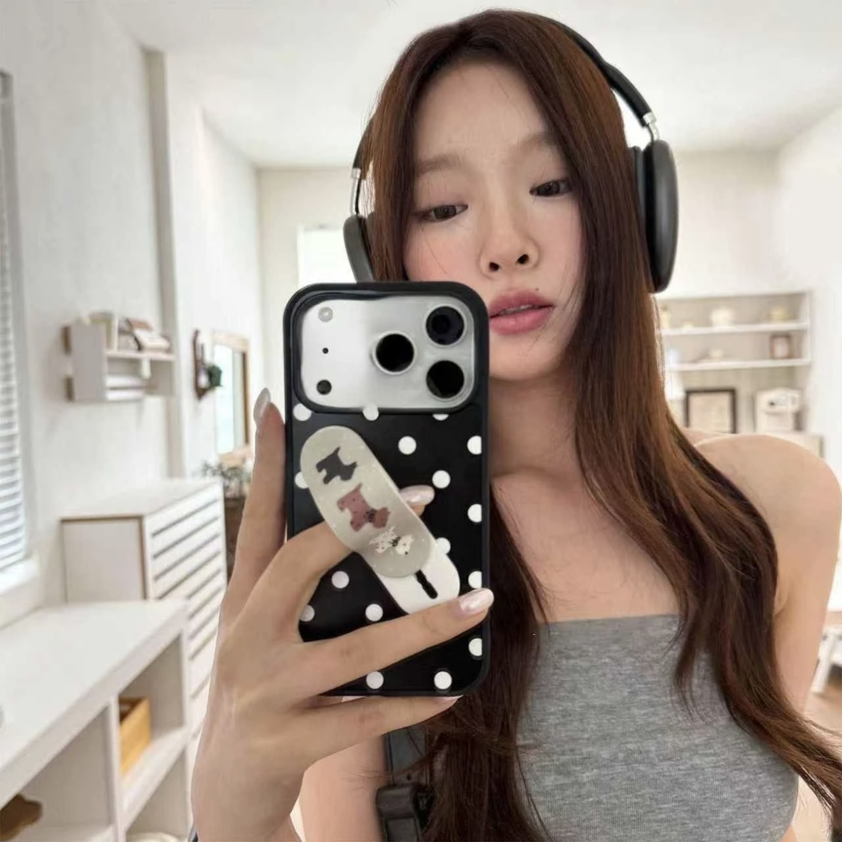 BANCAins风满屏波点适用苹果17Promax/16手机壳15亚克力14新款13