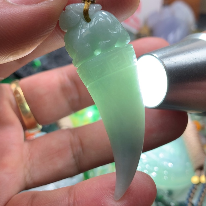 翡翠项链未镶嵌保真天然a货翡翠