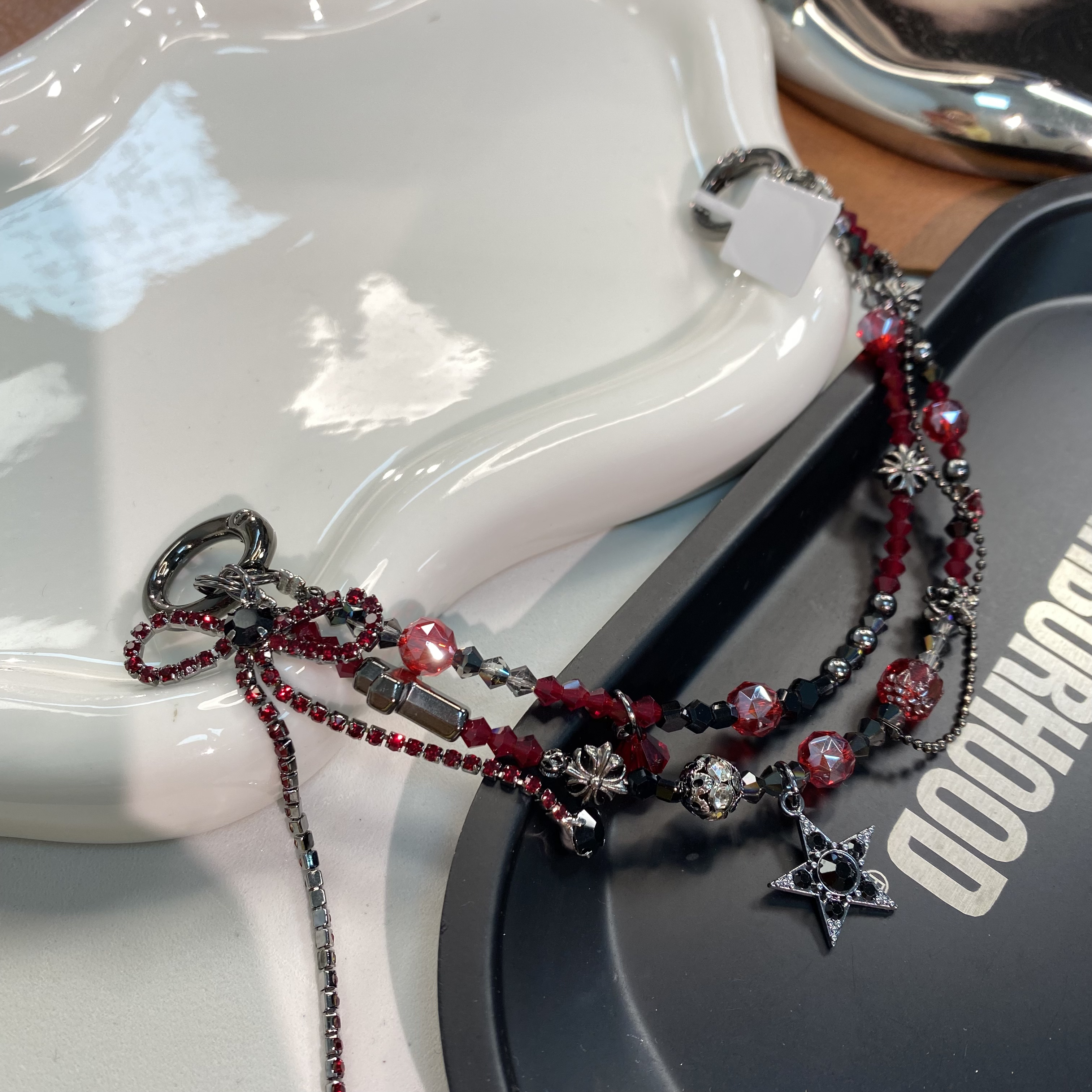 591黑红原创手机链