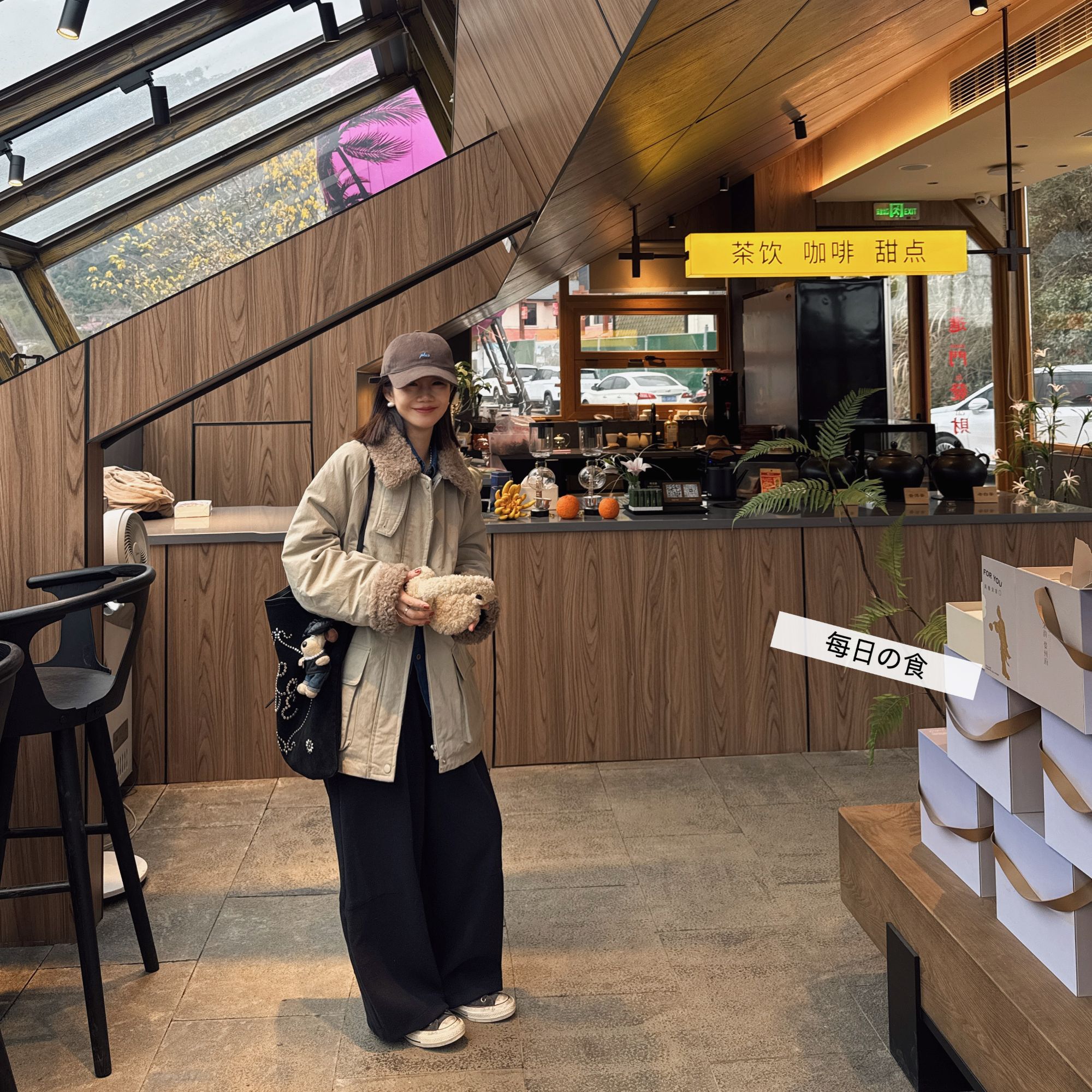 【no退no换】【小灰石】 羊羔毛领子百搭慵懒舒适保暖羽绒服110756