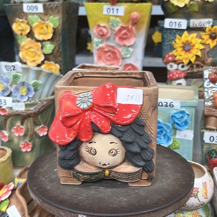 紫砂花盆粗陶材质多肉花盆