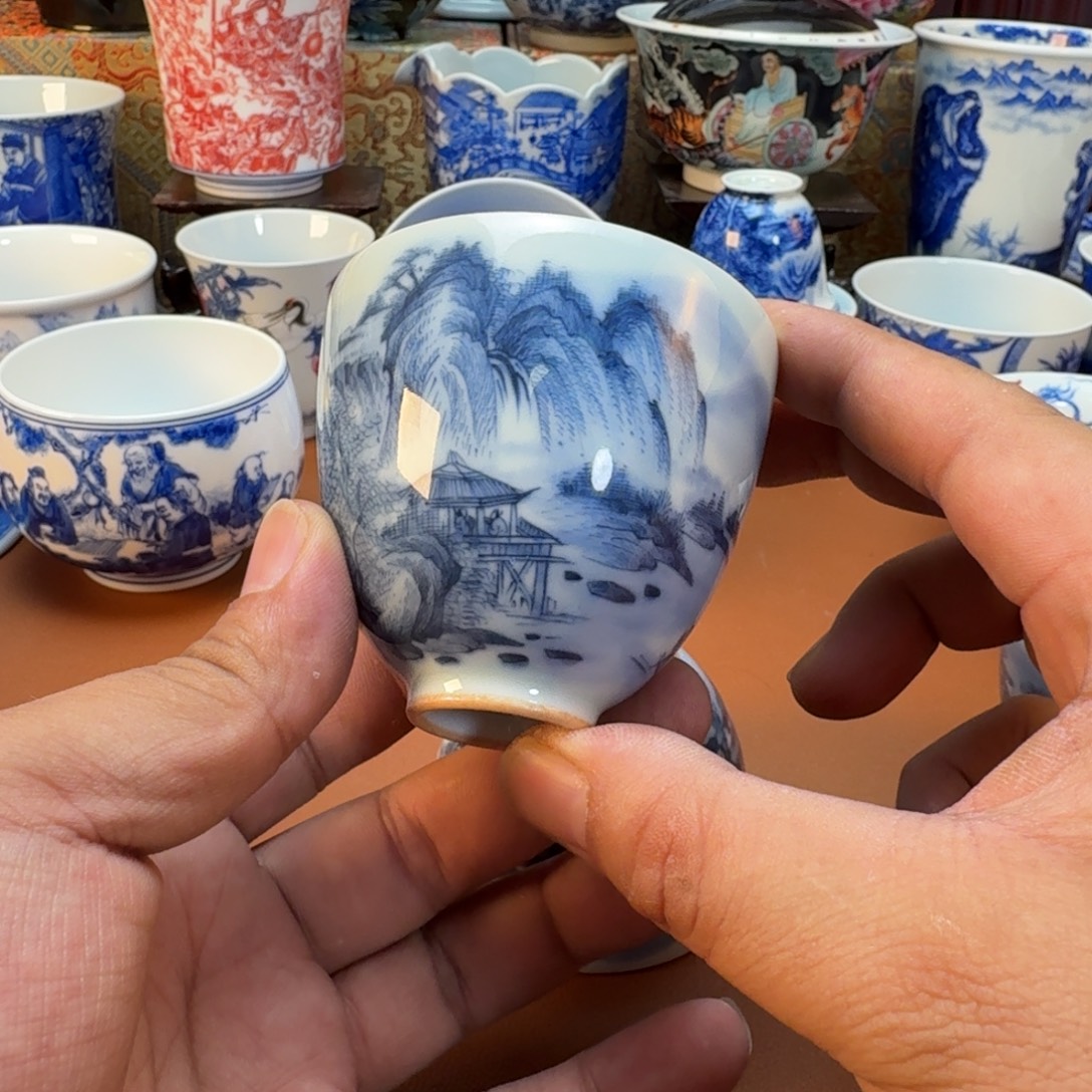 自****杯子陶景德镇全手工手绘陶瓷