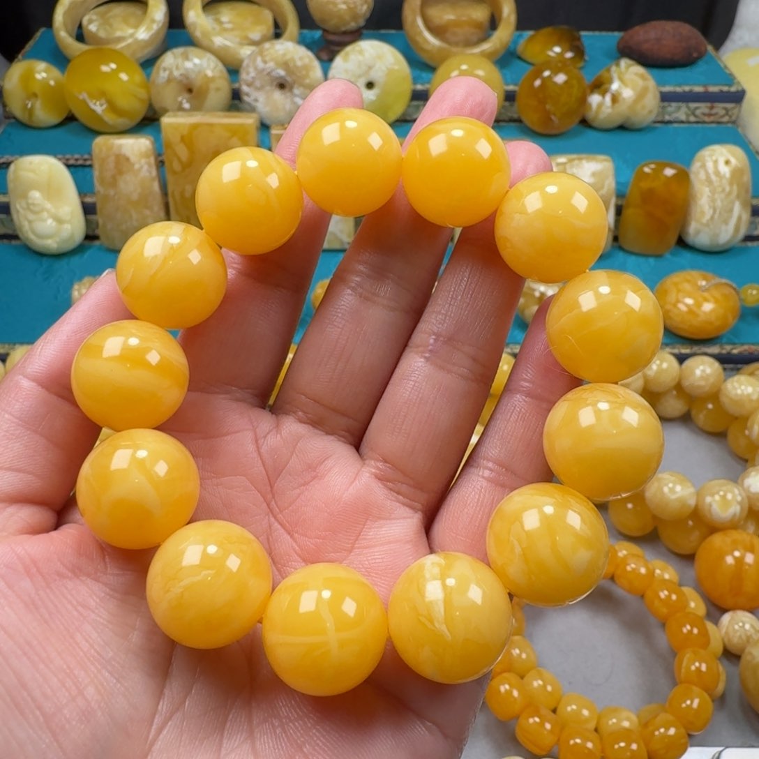 琥珀手链未镶嵌蜜蜡