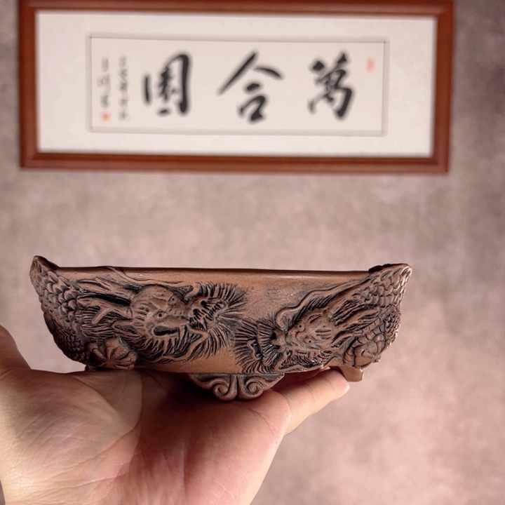 红陶9****8雨宫忍双龙浮雕16.5cm