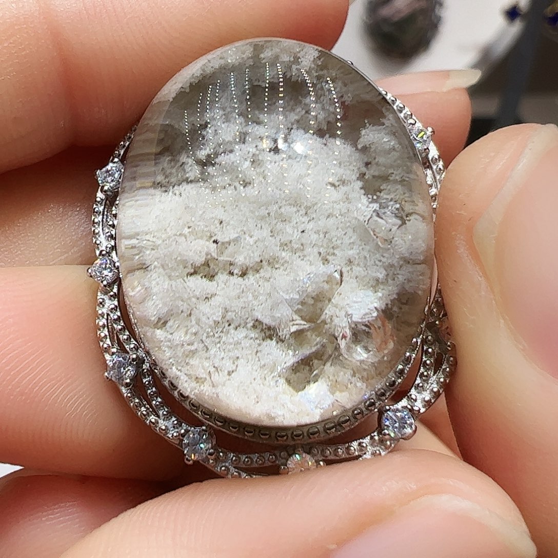 霓***裳珠宝半成品银S925镶嵌水晶