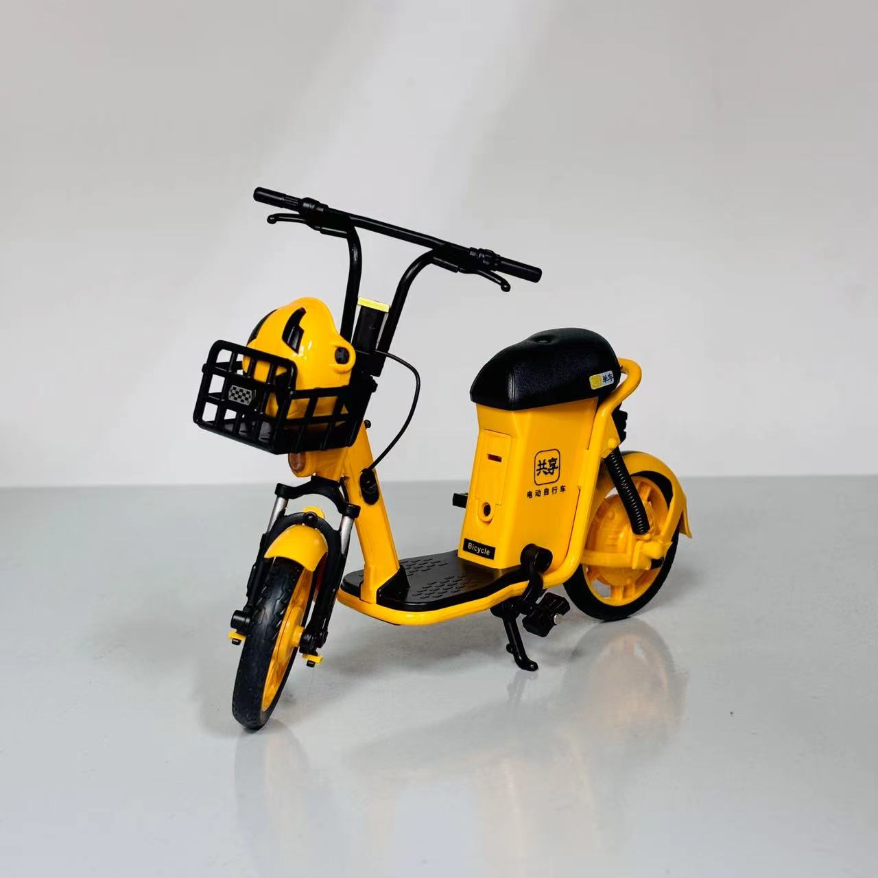 合金声光共享单车模型车