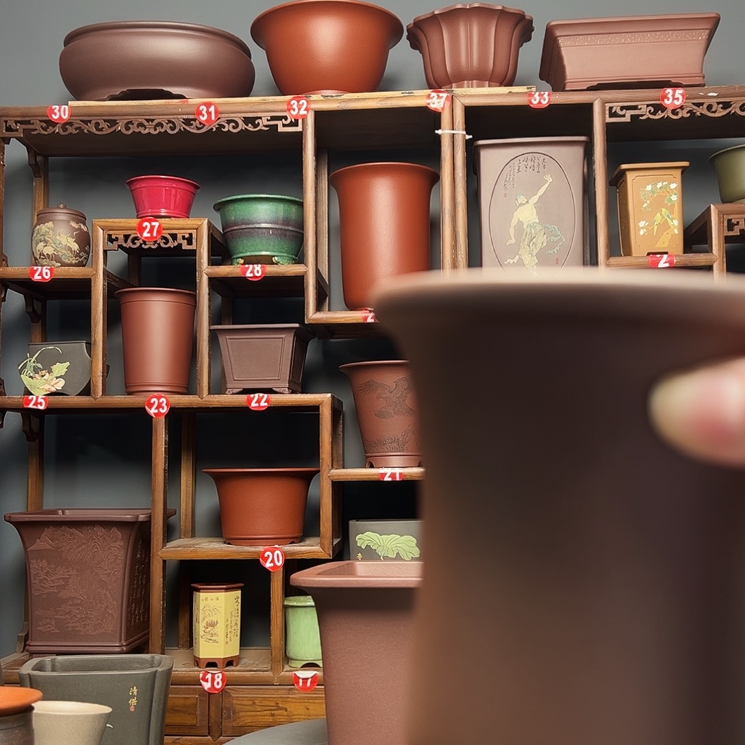 钢***镚花盆紫砂紫砂花盆