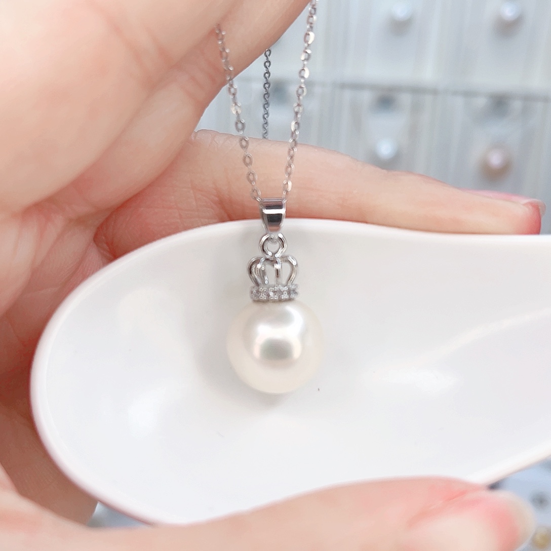 合金淡水珍珠吊坠(赠链)