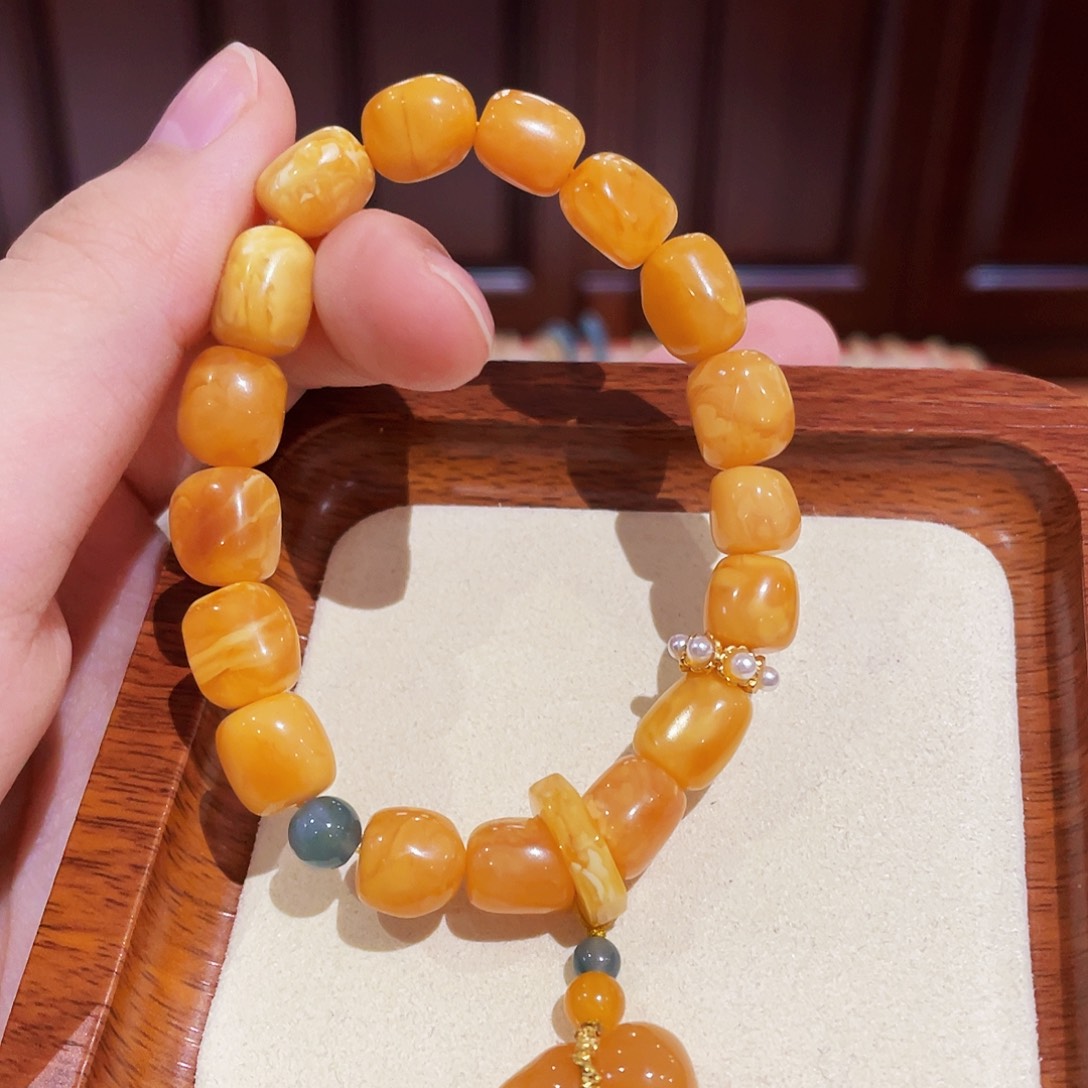 蜜蜡手链未镶嵌手串