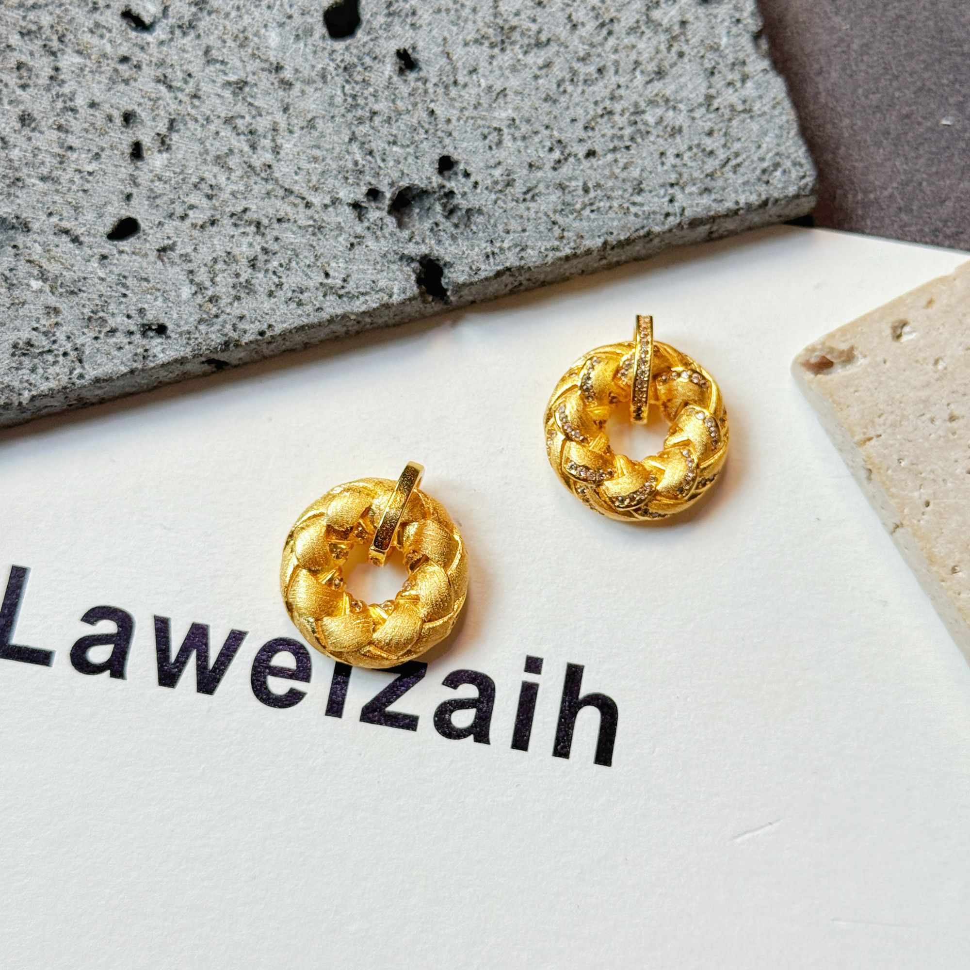  17177精工【鎏光织金】点钻圆满平安扣吊坠