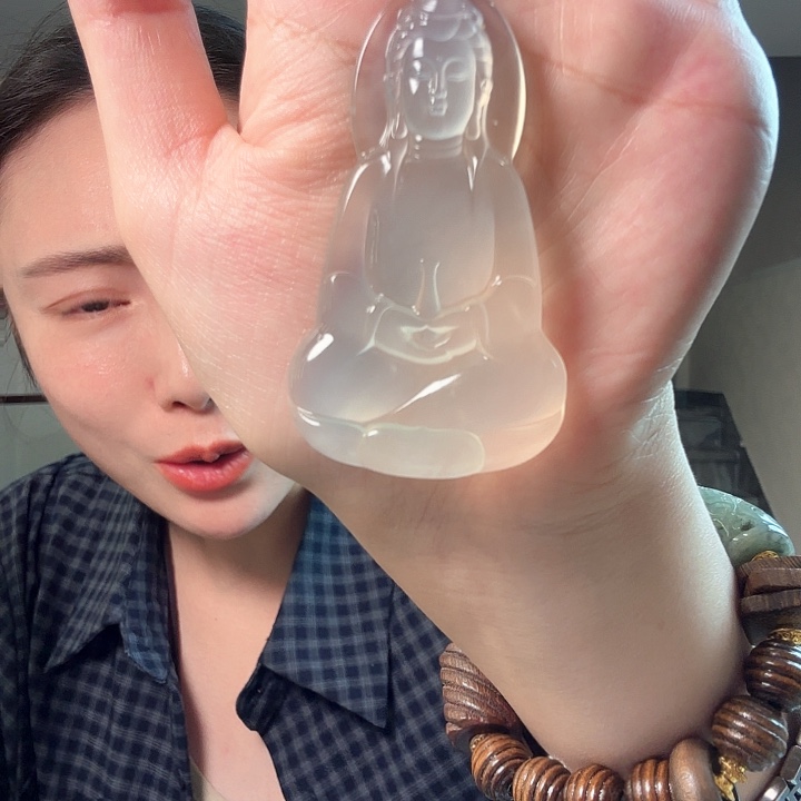 g***n未镶嵌蛇纹石玉颈饰