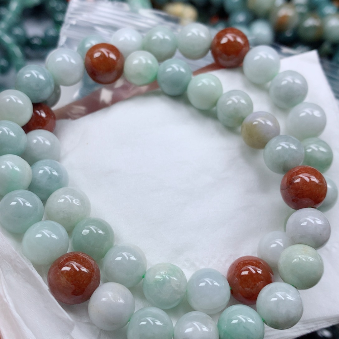 翡翠手链未镶嵌手串