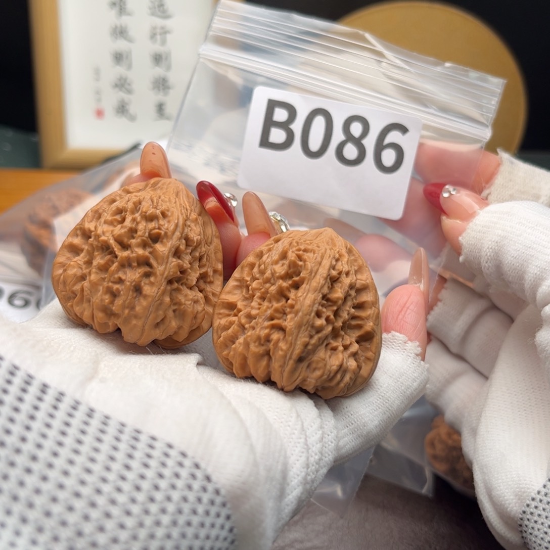文玩核桃把件39平谷傲底b 086