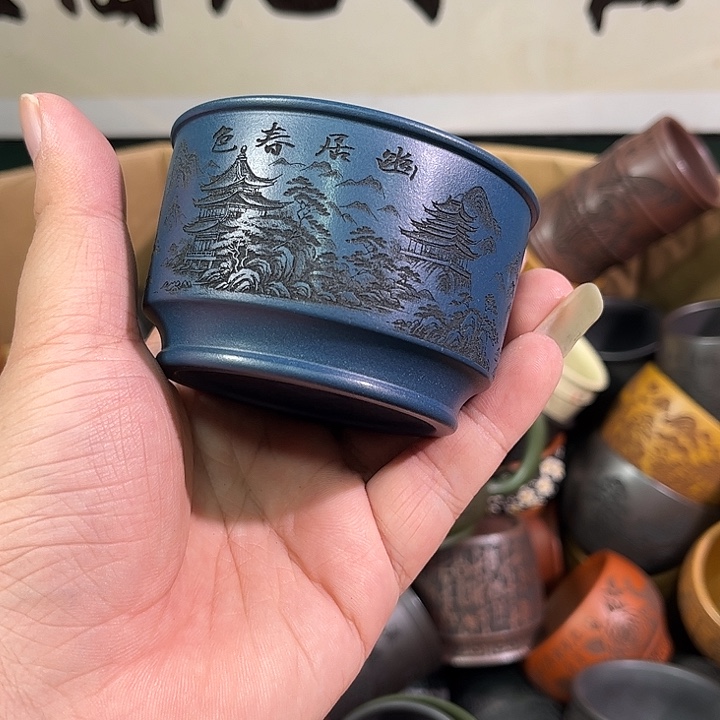 茶杯紫砂全手工紫砂主人杯
