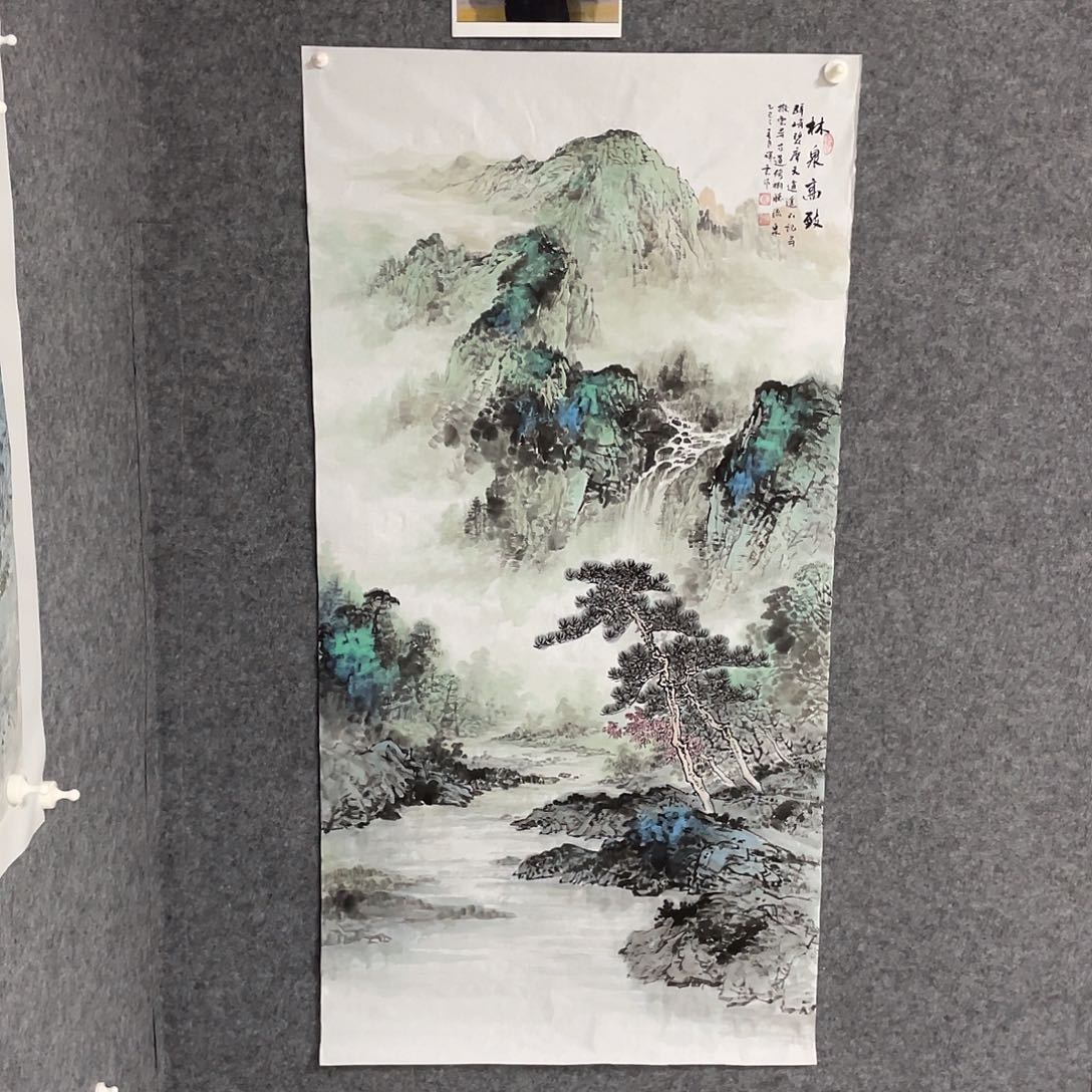 国画聆***3四尺画芯作品