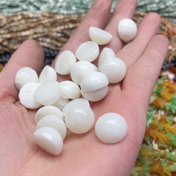 玛瑙/玉髓珠宝半成品未镶嵌10个16mm车车戒面