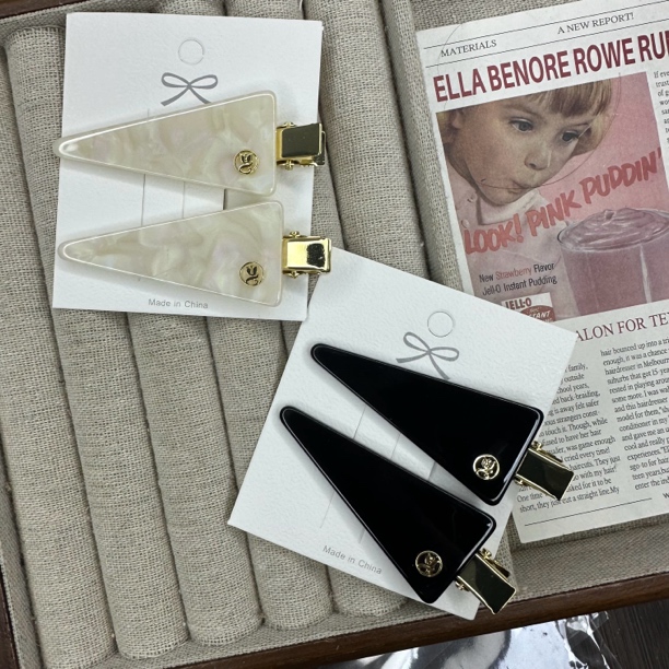 音杳F-1410新款 高级三角边夹经典设计无痕夹