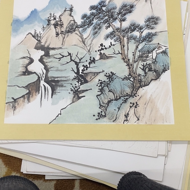 国画38-38卡纸作品艺