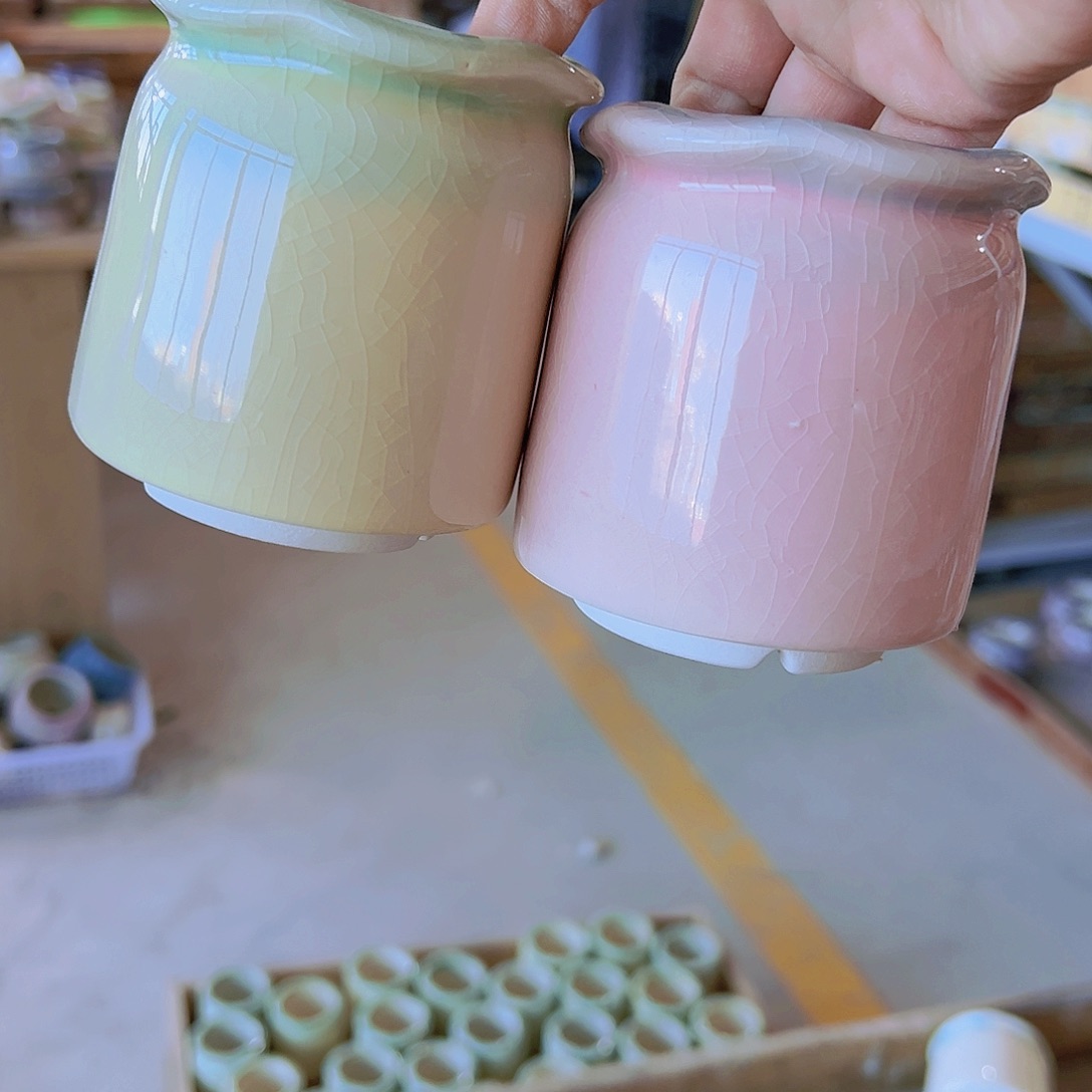 红陶陶瓷花盆满12包邮