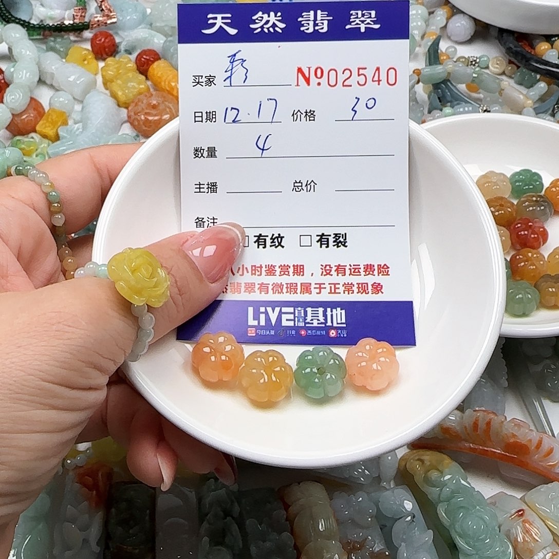 彩****翡翠未镶嵌颈饰555