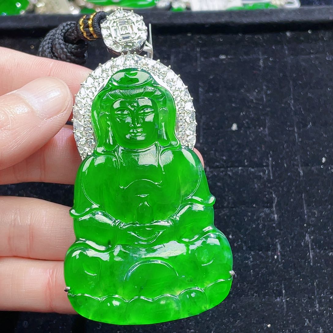 翡翠颈饰未镶嵌重*17，