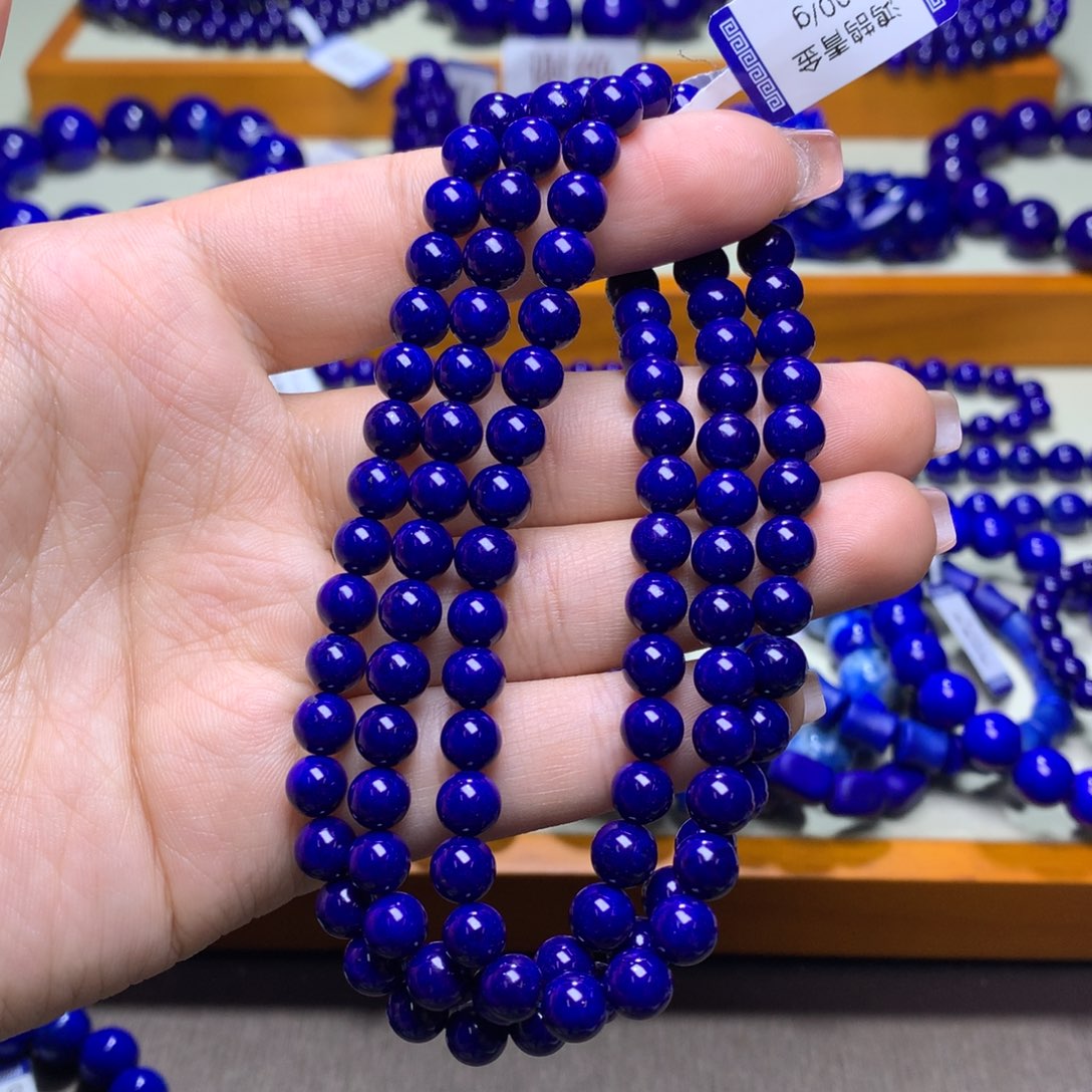 青金石手串未镶嵌6m